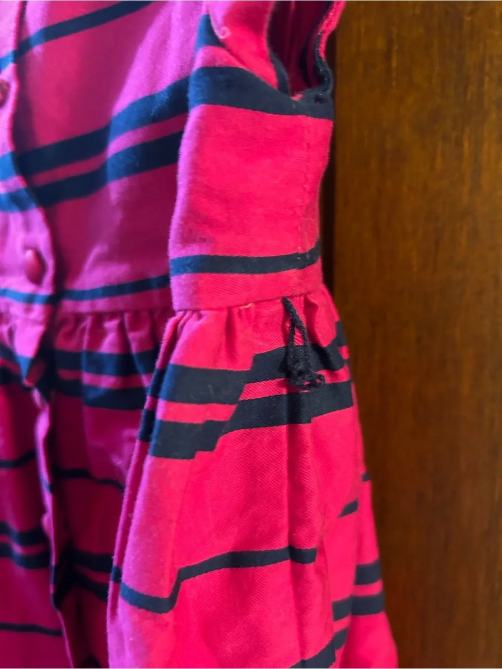 Ralph Lauren Hot Pink & Navy Striped Dress